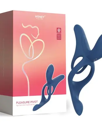 Pleasure Pivot - App Controlled - Couples Vibrator - Navy Blue