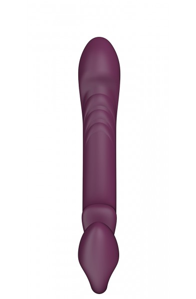 Bliss - Rotating Head Strapless Strap on - Red Wine