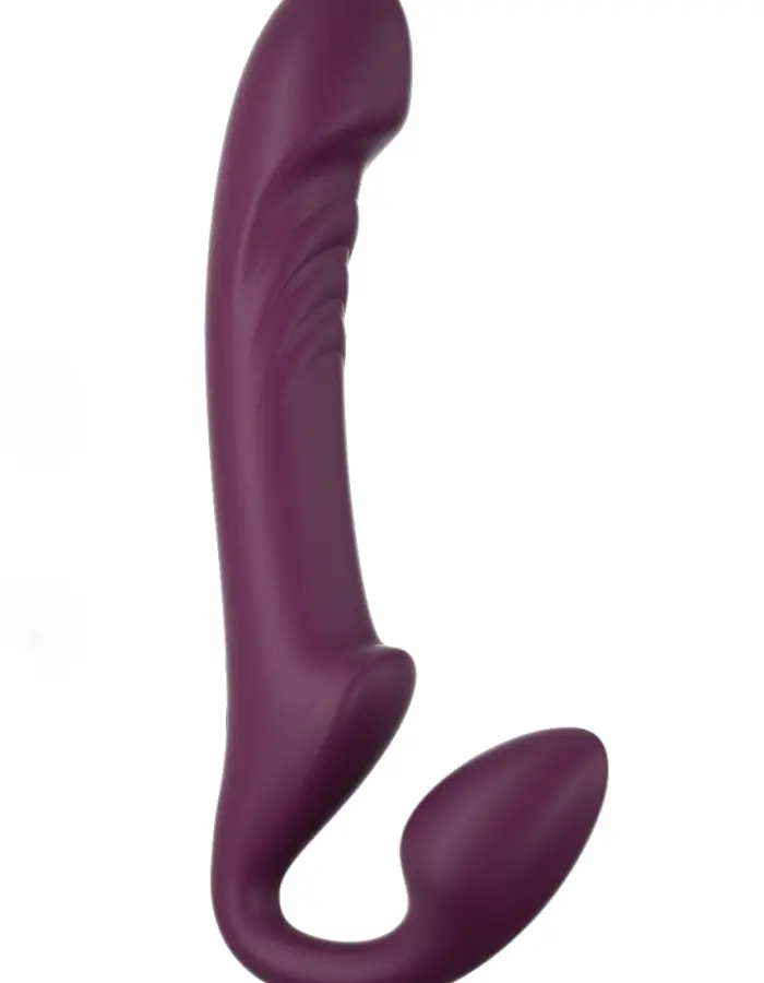 Bliss - Rotating Head Strapless Strap on - Red Wine