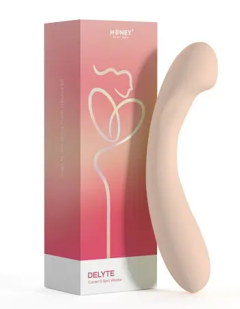 Delyte - Curved G-Spot Vibrator - Flesh