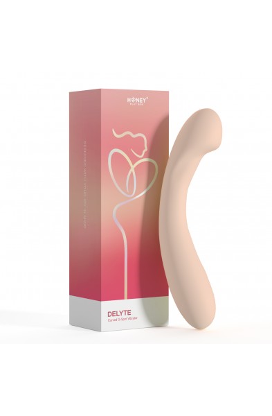 Delyte - Curved G-Spot Vibrator - Flesh