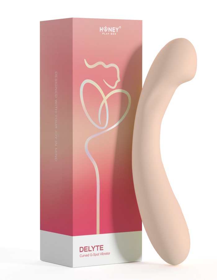 Delyte - Curved G-Spot Vibrator - Flesh