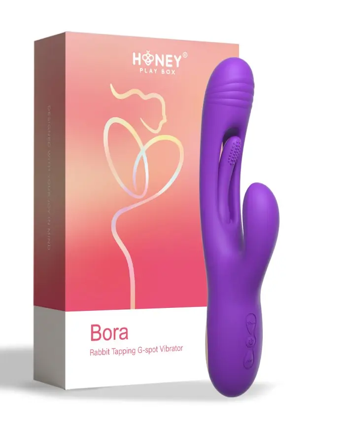 Bora - Rabbit Tapping G-Spot Vibrator - Purple