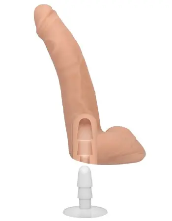 Signature Cocks - Quinton James - 9.5 Inch Ultraskyn Cock With Removable Vac-U-Lock Suction Cup