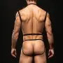 Envy 3 Pc Wet Look Chest Harness - Medium/large -  Black