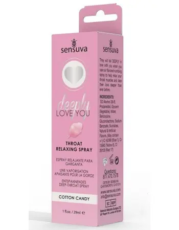 Deeply Love You Throat Relaxing Spray - 1 Fl. Oz. - Cotton Candy