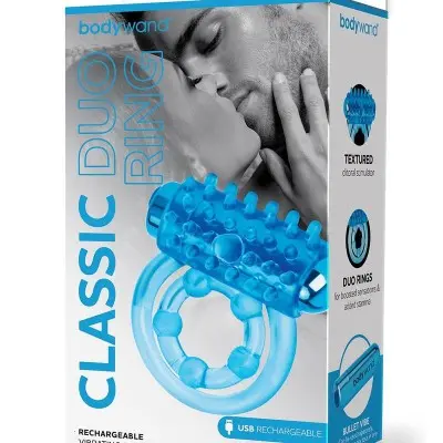 Bodywand Rechargeable Classic Duo Ring - Blue