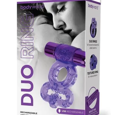 Bodywand Rechargeable Duo Ring - Purple