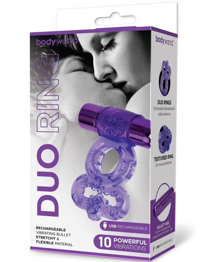 Bodywand Rechargeable Duo Ring - Purple