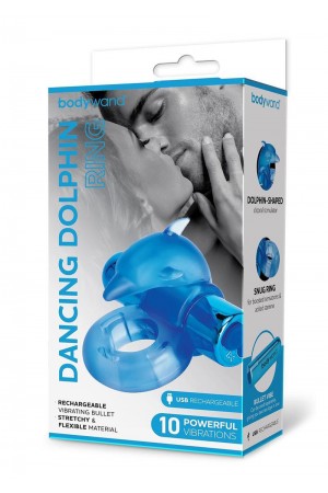 Bodywand Rechargeable Dancing Dolphin Ring - Blue