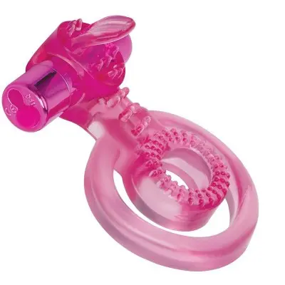 Bodywand Rechargeable Duo Ring With Clit Tickler - Pink