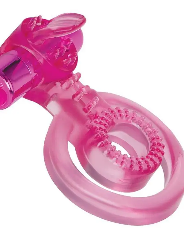 Bodywand Rechargeable Duo Ring With Clit Tickler - Pink