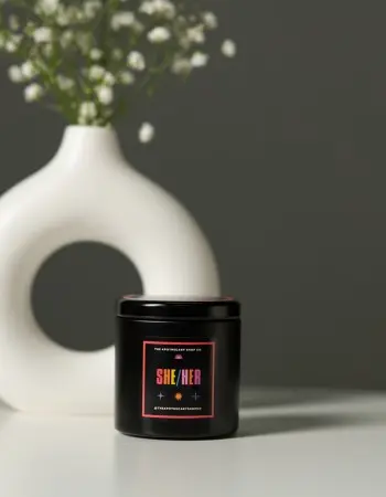 Gender Fluid Candle - She/her 4 Oz - Ocean Tide