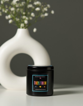 Gender Fluid Candle - They/them 4 Oz - Vanilla Bean