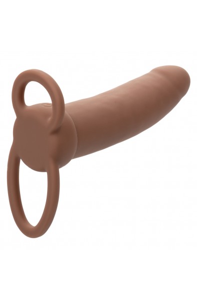 Performance Maxx Rechargeable Thick Dual  Penetrator - Brown