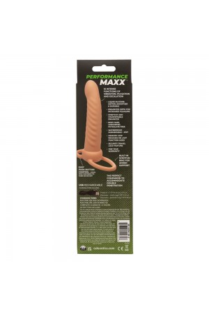 Performance Maxx Rechargeable Ribbed Dual Penetrator - Ivory