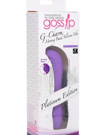 5x G-Charm Moving G-Spot Bead Mini Vibe - Violet