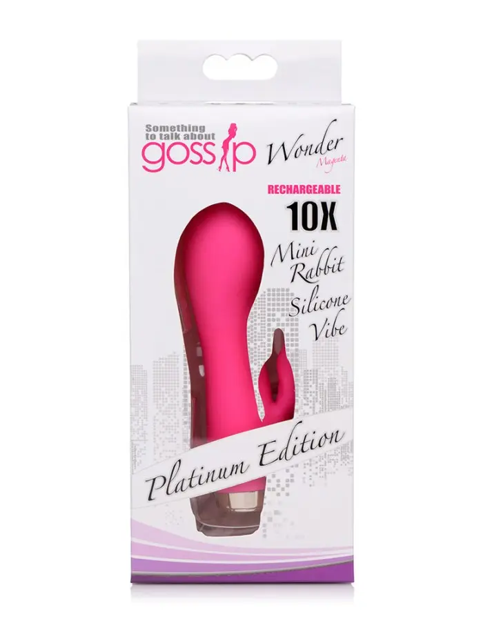 Wonder Mini Rabbit Silicone Vibrator - Pink