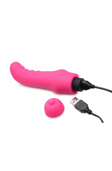 Lil Wavy Mini Silicone G-Spot Vibe - Magenta