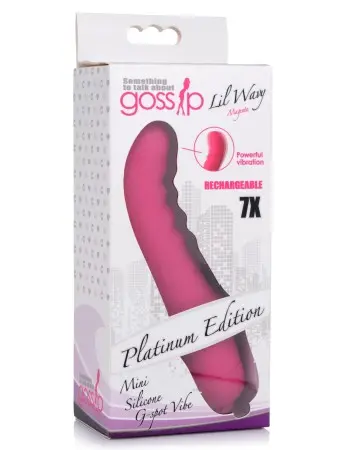 Lil Wavy Mini Silicone G-Spot Vibe - Magenta