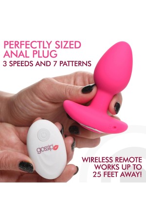 Gossip Pop Rocker 10x Vibrating Silicone Plug - Magenta