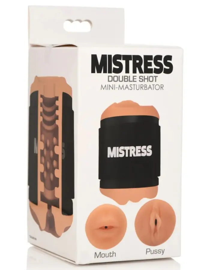 Mistress Double Shot Mouth and Pussy Stroker - Medium