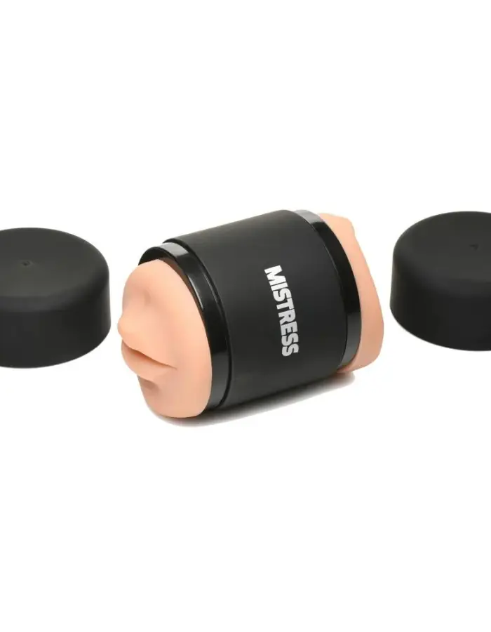 Mistress Double Shot Mouth and Pussy Stroker - Medium