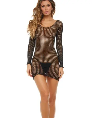 Mini Dress - One Size - Black