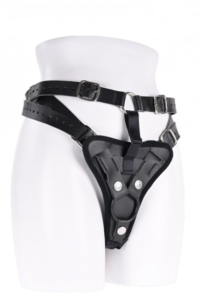 Aurora High Waisted Strap on - Black