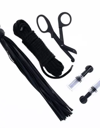 Tied and Twisted Bondage Kit - Black