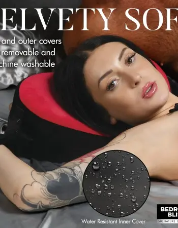 Bondage Love Pillow - Black/red