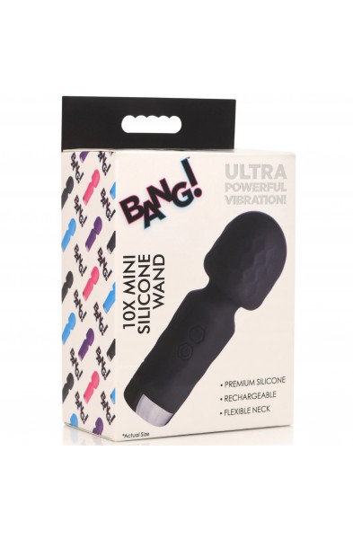 10x Mini Silicone Wand -  Black