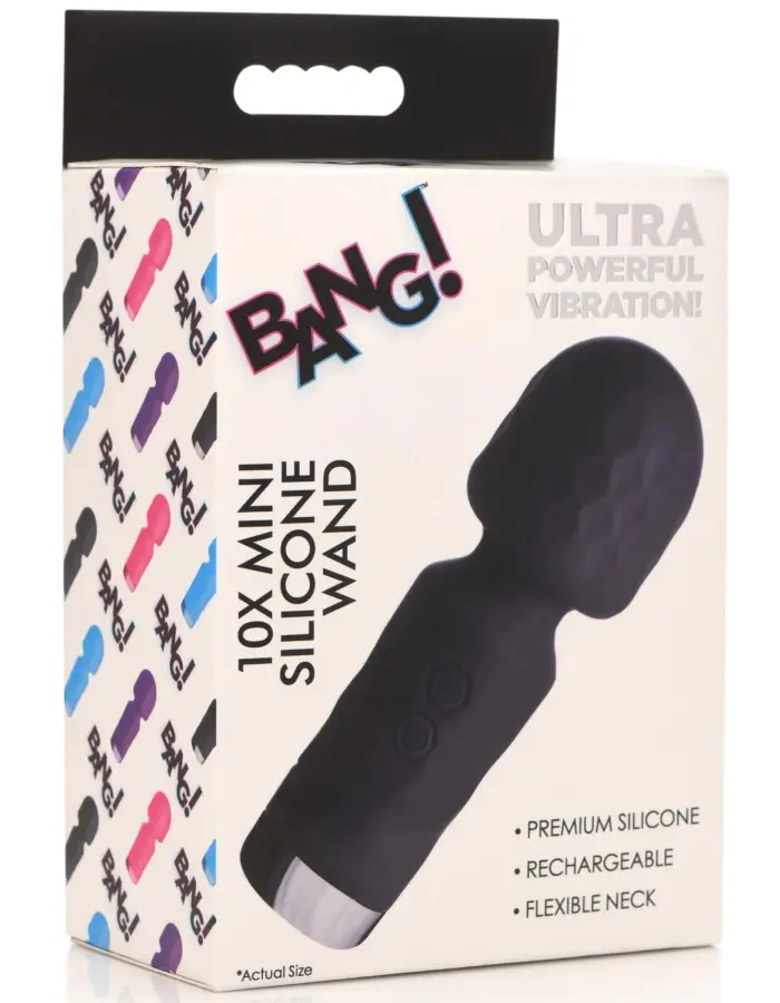 10x Mini Silicone Wand -  Black