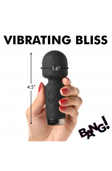 10x Mini Silicone Wand -  Black