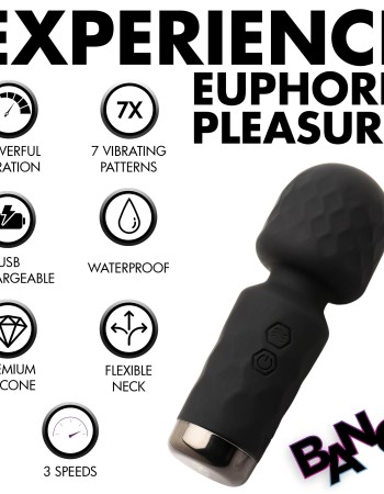 10x Mini Silicone Wand -  Black