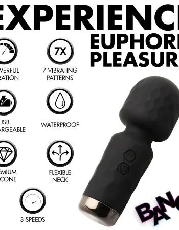 10x Mini Silicone Wand -  Black