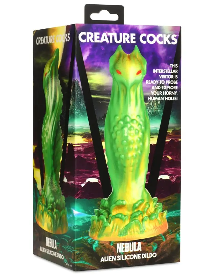 Nebula Alien Silicone Dildo - Green