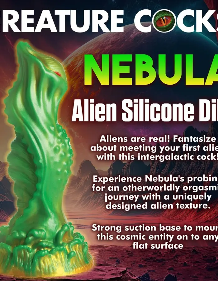 Nebula Alien Silicone Dildo - Green