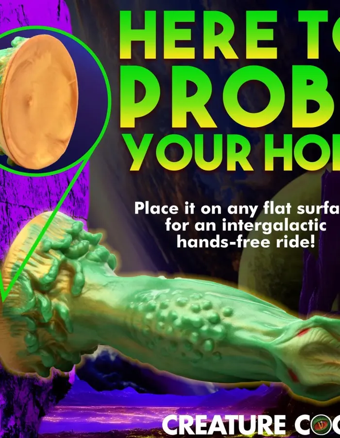 Nebula Alien Silicone Dildo - Green