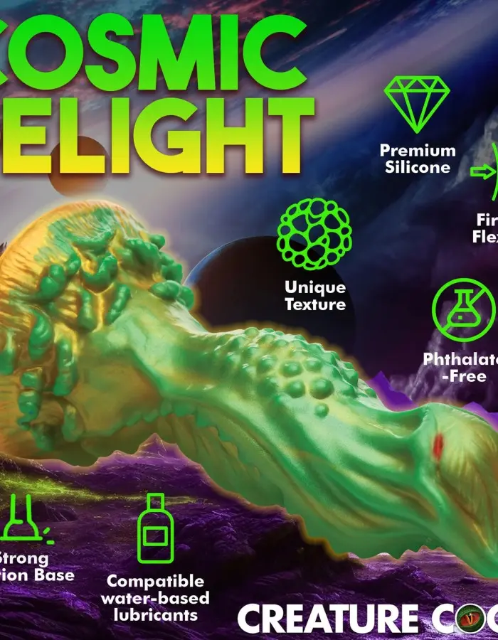 Nebula Alien Silicone Dildo - Green