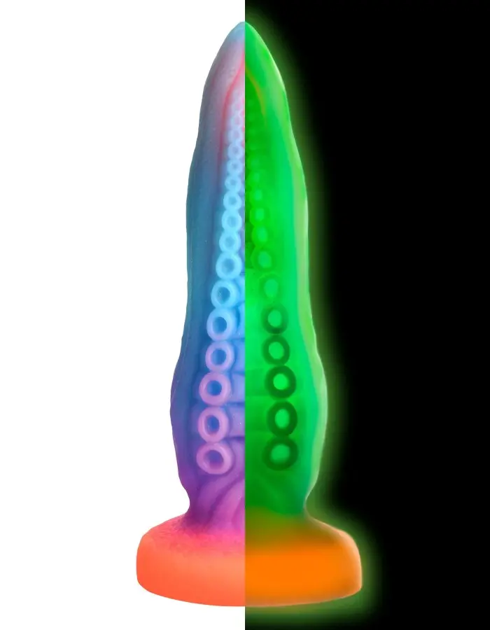 Tenta-Cock Glow-in-the-Dark Silicone Dildo