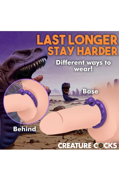 Slitherine Silicone Cock Ring - Purple