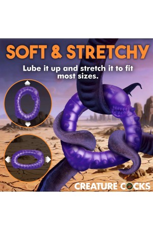 Slitherine Silicone Cock Ring - Purple