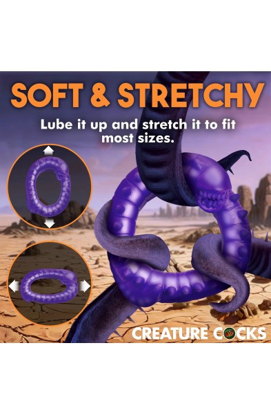 Slitherine Silicone Cock Ring - Purple