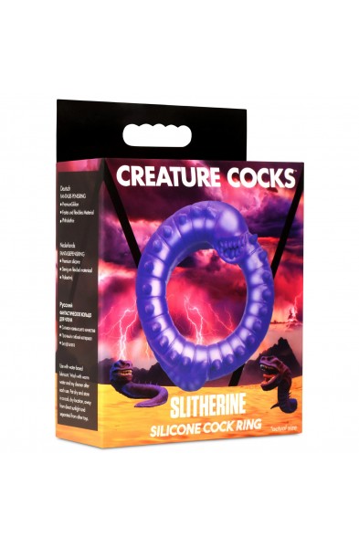 Slitherine Silicone Cock Ring - Purple