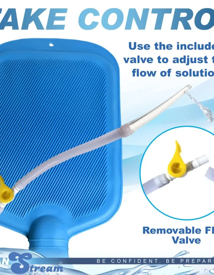 Deluxe Shower Enema Kit - Blue