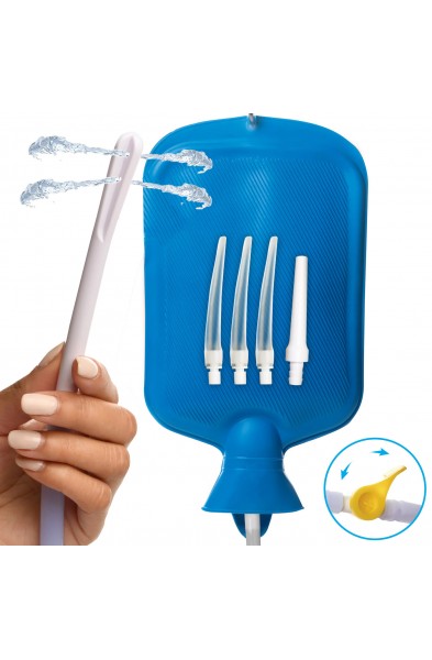 Deluxe Shower Enema Kit - Blue