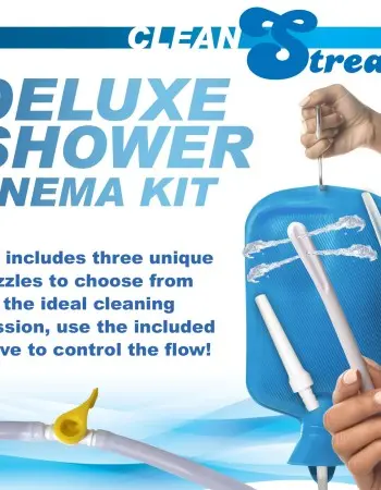 Deluxe Shower Enema Kit - Blue
