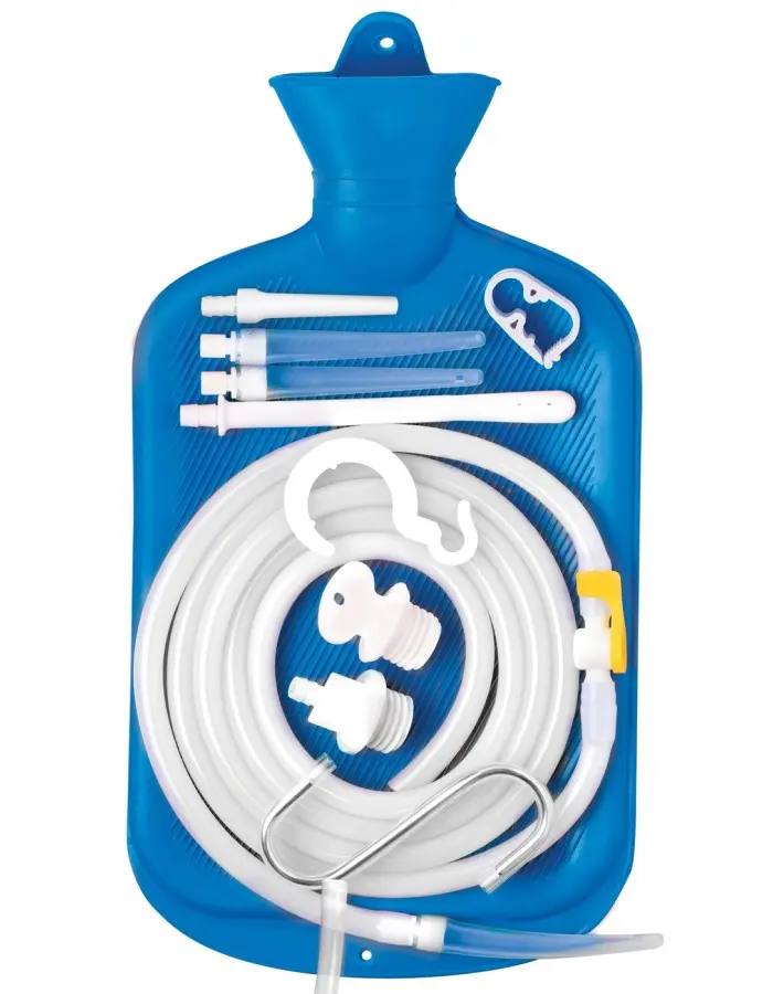 Deluxe Shower Enema Kit - Blue