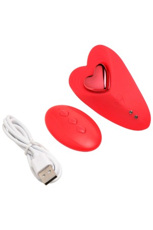 Love Connection Silicone Panty Vibe With Remote Control - Red